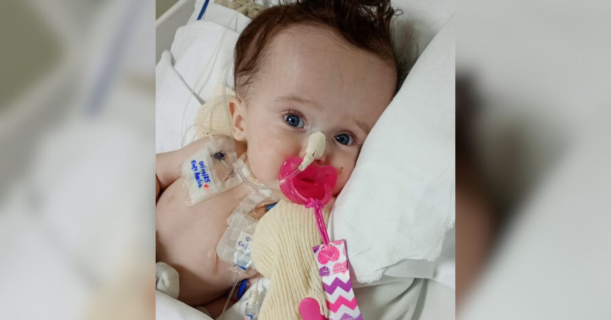 Família de São João do Triunfo faz vaquinha para ajudar bebê de 7 meses internada com hidrocefalia