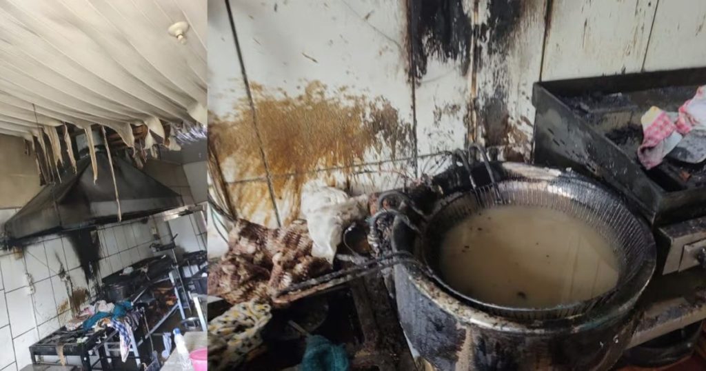 Princípio de incêndio em restaurante mobiliza bombeiros em Irineópolis