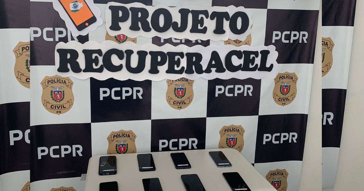 Polícia Civil devolve celulares roubados para moradores de São Mateus do Sul e Antônio Olinto