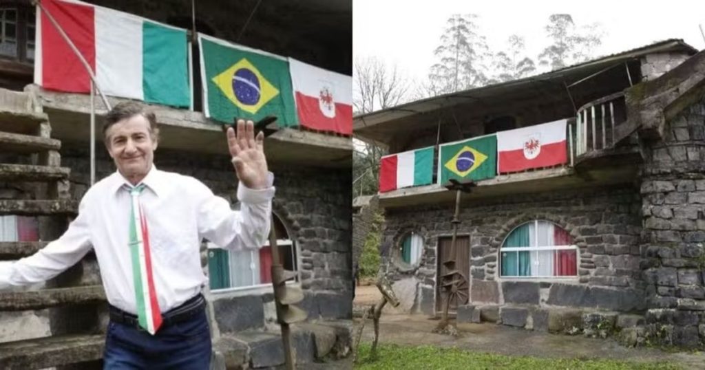 Agricultor junta milhares de pedras por duas décadas e constrói casa com as próprias mãos em SC