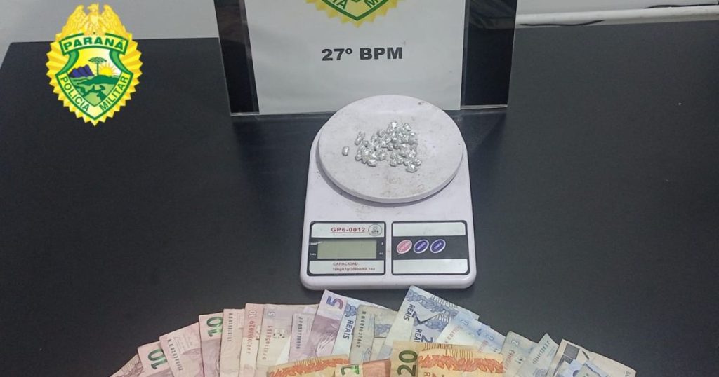 Dois homens são presos por tráfico de drogas após abordagem no Vila Verde em São Mateus do Sul