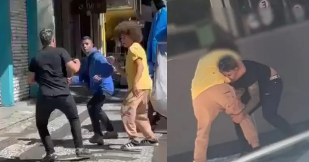 VÍDEO: Deputado Renato Freitas (PT) se envolve em briga no Centro de Curitiba; vídeo mostra troca de socos