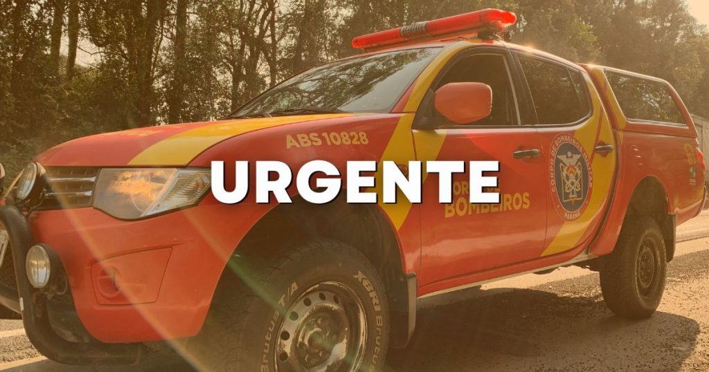 Jovem de 20 anos fica gravemente ferido após capotar e bater em poste na PR-151, em São Mateus do Sul