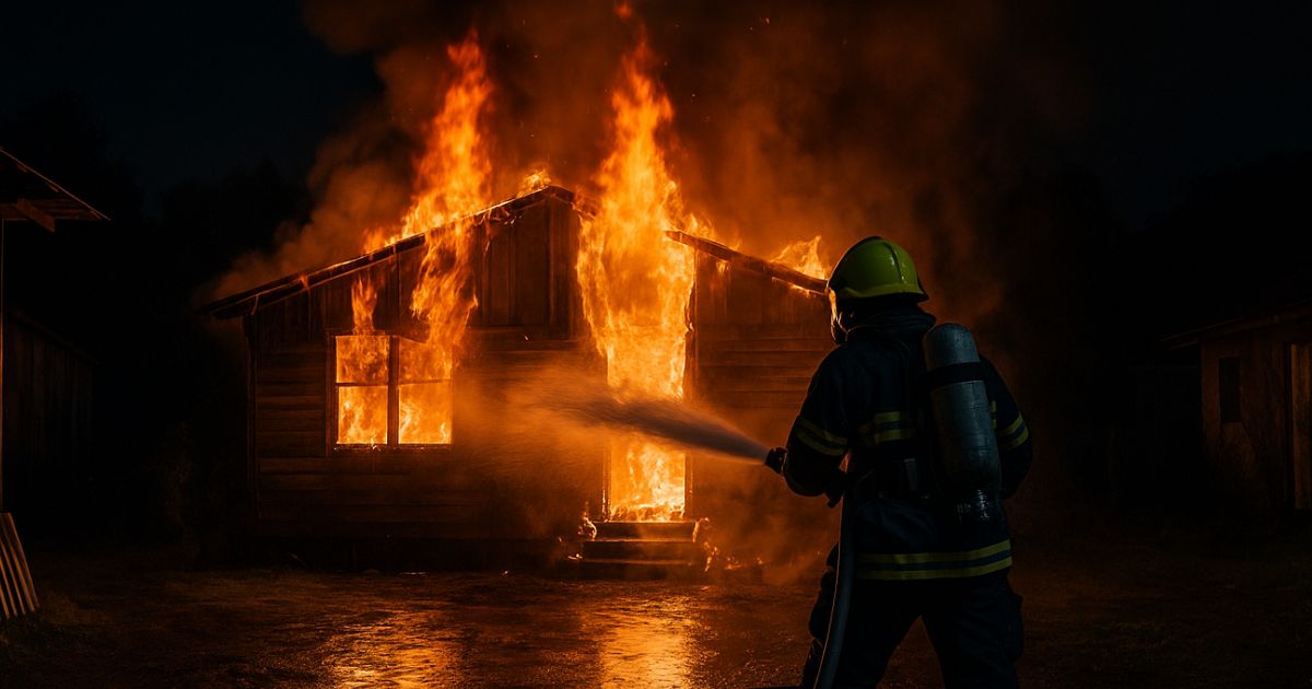 Homem ateia fogo em casa com pai idoso e mãe cadeirante dentro após briga familiar no PR