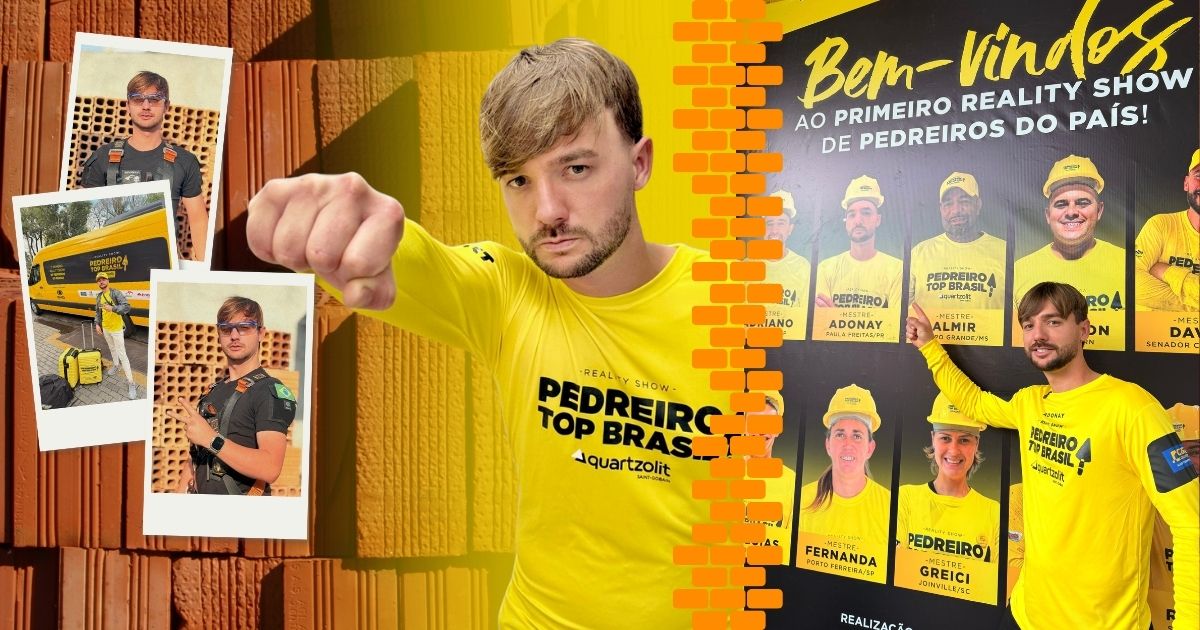 Adonay Bedretchuk vence o “Pedreiro Top Brasil” e leva o nome de Paula Freitas ao topo do país