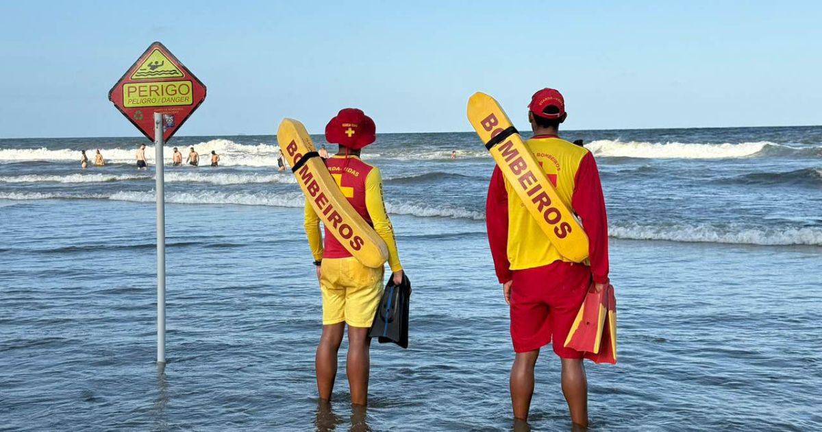 Corpo de Bombeiros reforça efetivo no Litoral e alerta para cuidados contra afogamentos