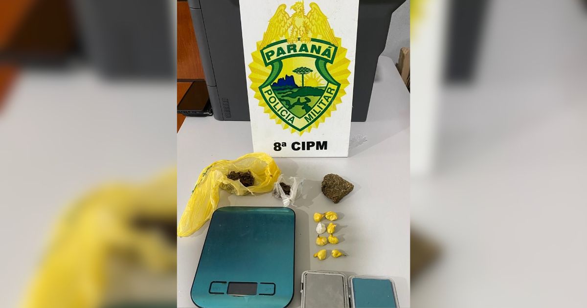 PM atende denúncia de violência doméstica e encontra drogas em residência de Irati