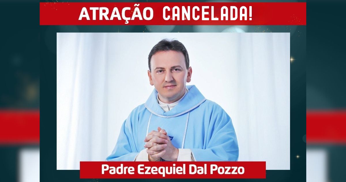Show do Padre Ezequiel Dal Pozzo é cancelado no Natal de Luz 2025 em São João do Triunfo