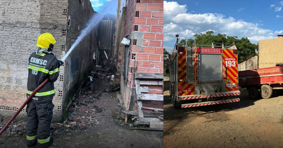 Incêndio destrói estufa de fumo e danifica outra que quase foi consumida pelas chamas em SC