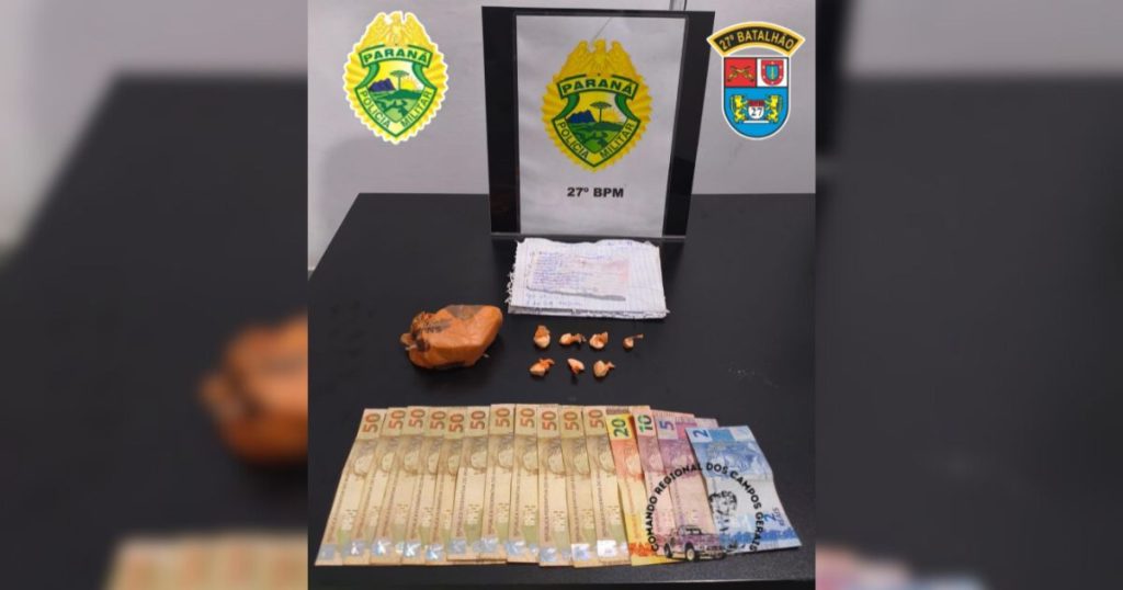 PM apreende crack e cocaína às margens da PR-364 em São Mateus do Sul
