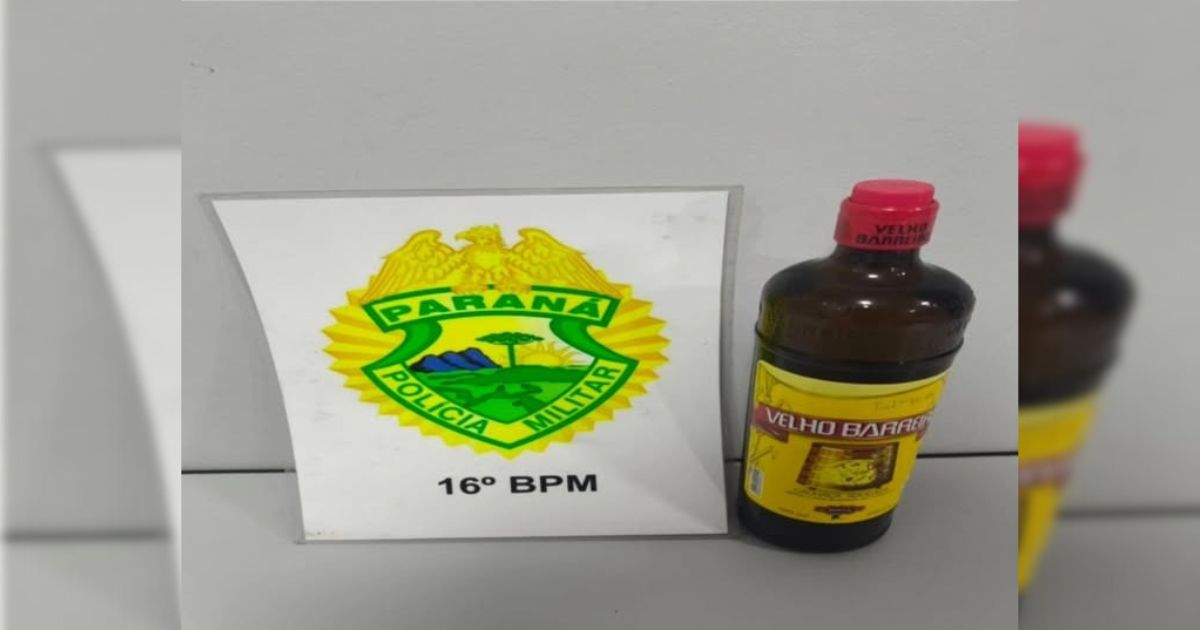 Homem é preso em flagrante por furtar garrafa de bebida alcoólica em Prudentópolis