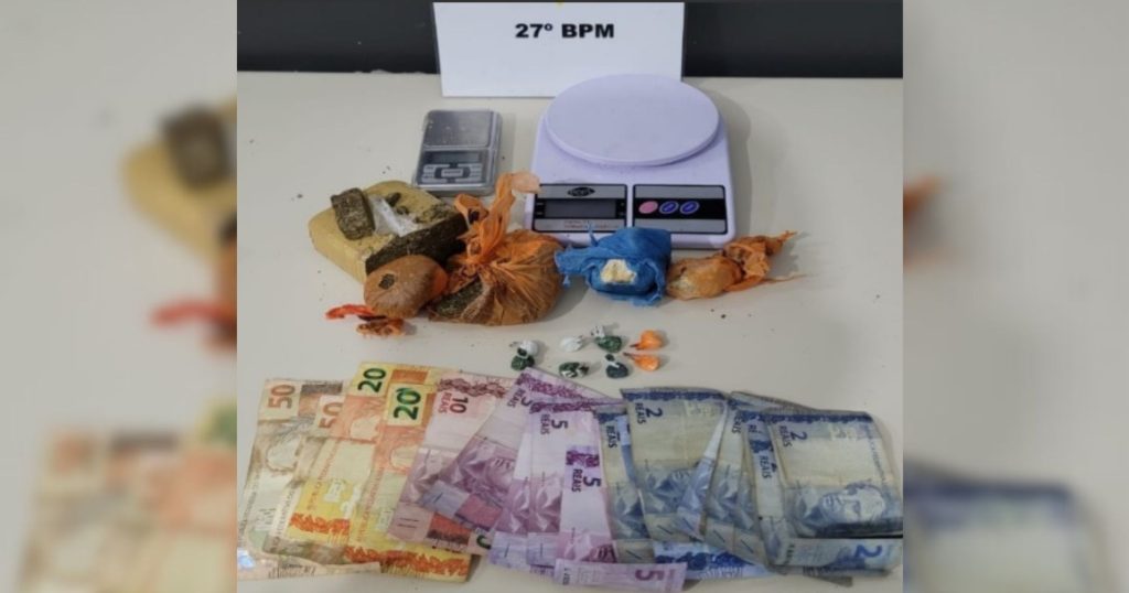 Ocorrência de som alto termina com três detidos por tráfico de drogas em União da Vitória