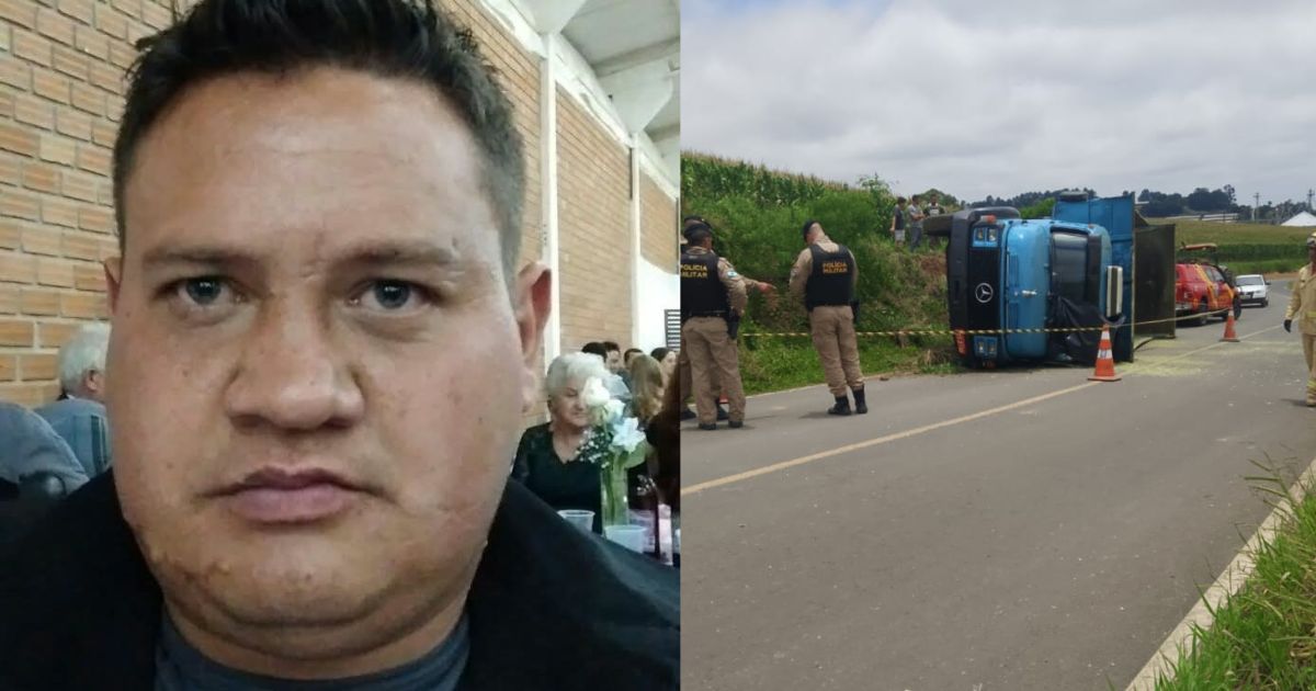 Motorista morre após caminhão tombar no interior de Irati