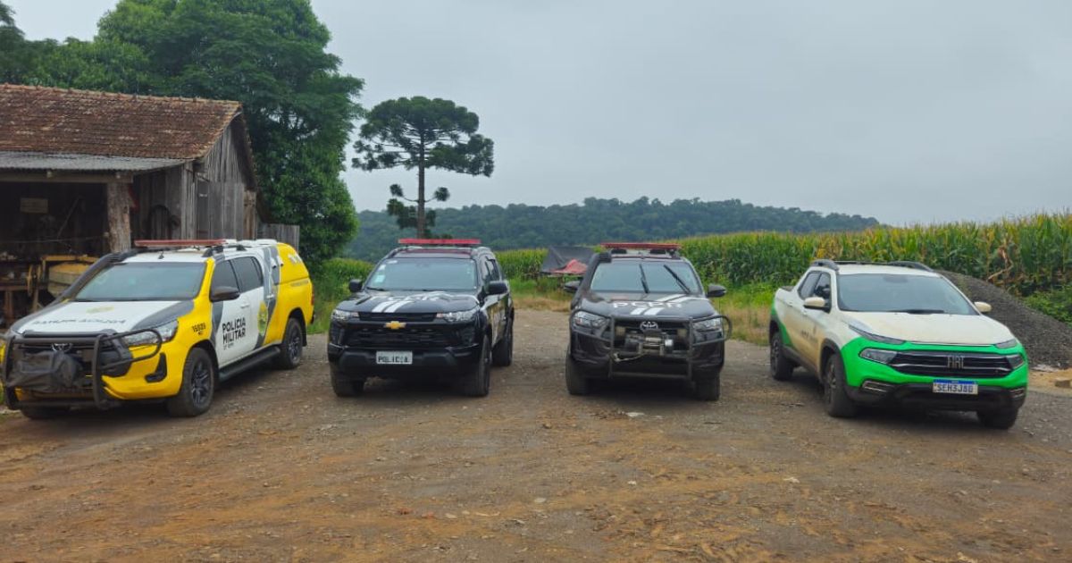 Homem de 45 anos é preso em São Mateus do Sul por posse ilegal de arma de fogo e contrabando