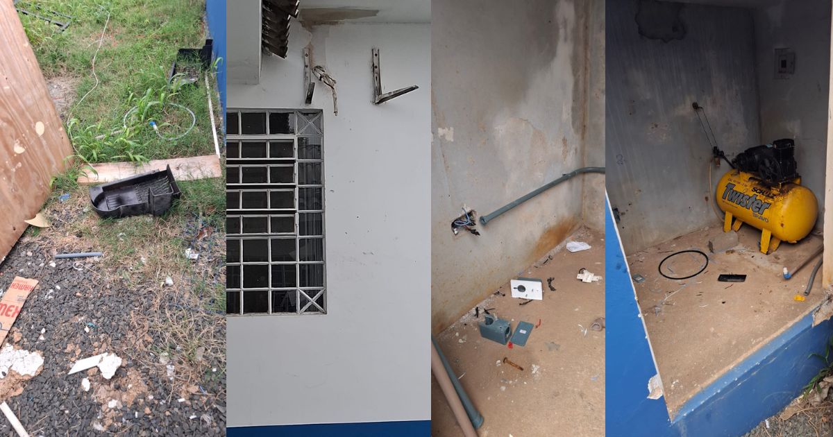 Unidade de saúde em São Mateus do Sul é alvo de furto e vandalismo durante a madrugada