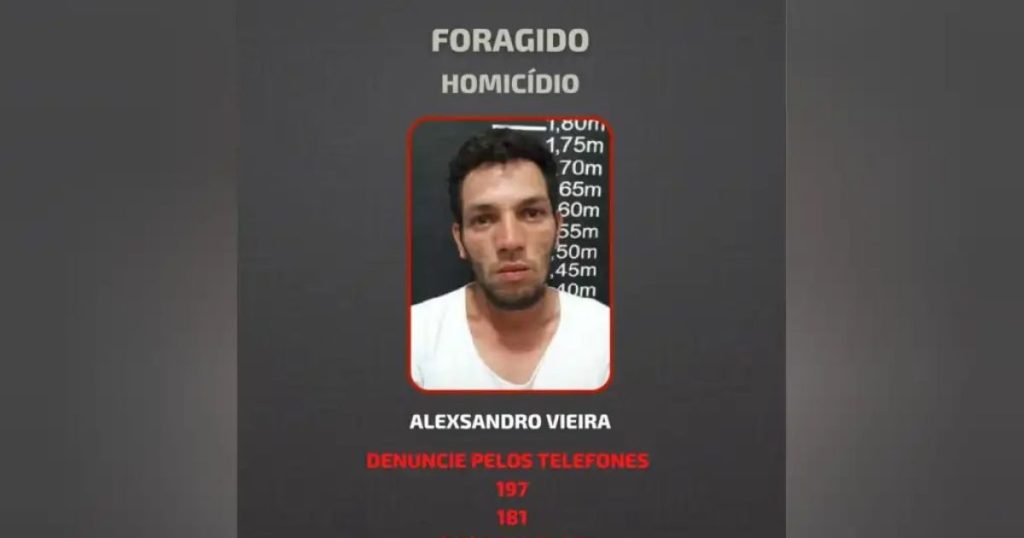 Polícia Civil divulga imagens de foragido acusado de homicídio no Paraná