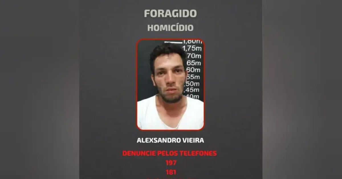 Polícia Civil divulga imagens de foragido acusado de homicídio no Paraná