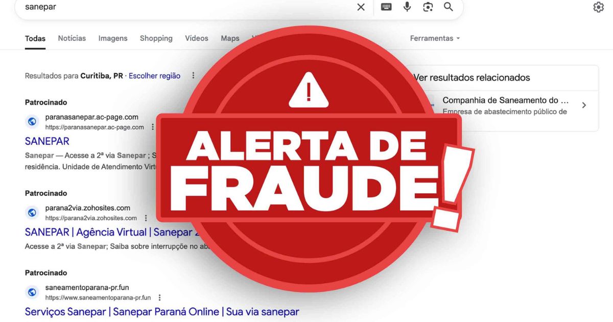 Procon de São Mateus do Sul alerta para golpe com sites falsos da Sanepar