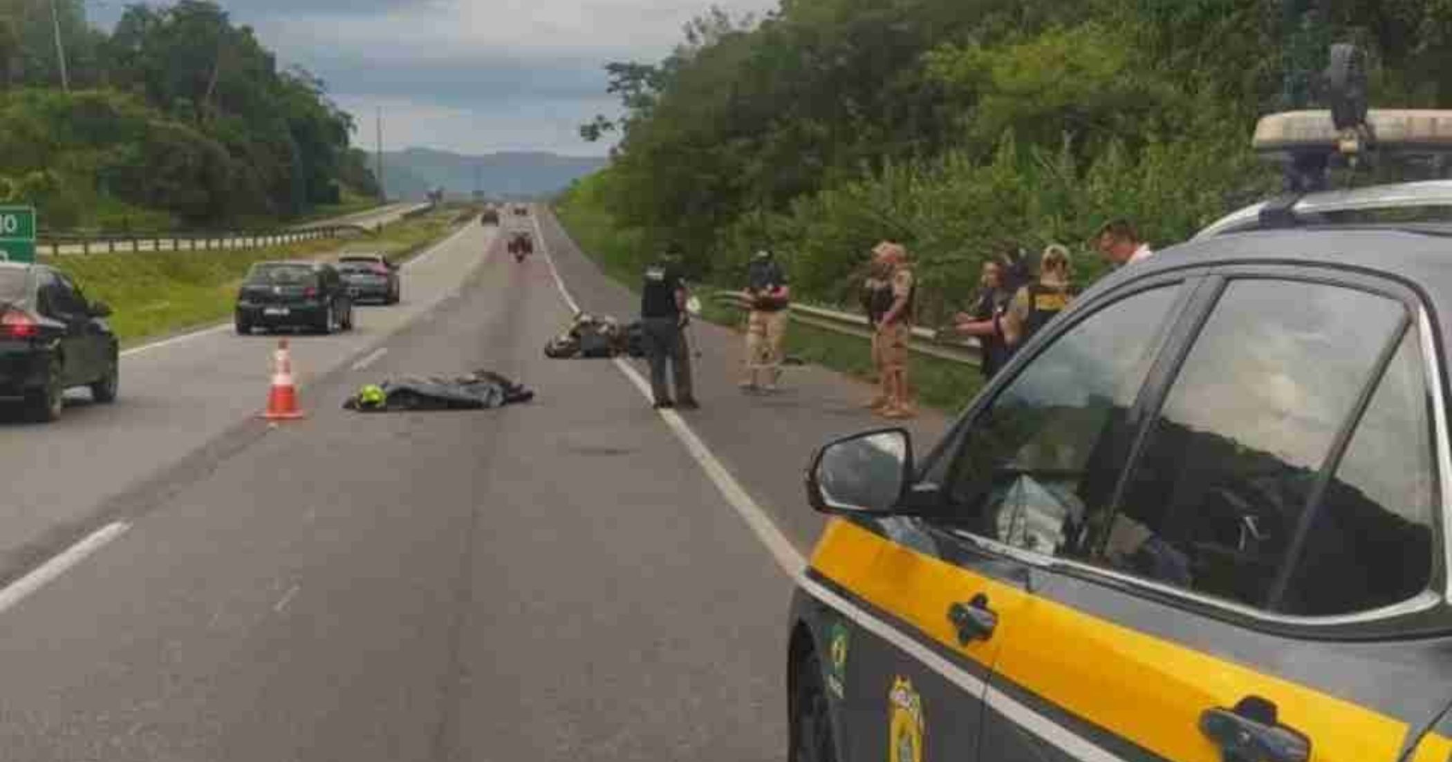 Motociclista morre após cair na BR-277 em Morretes