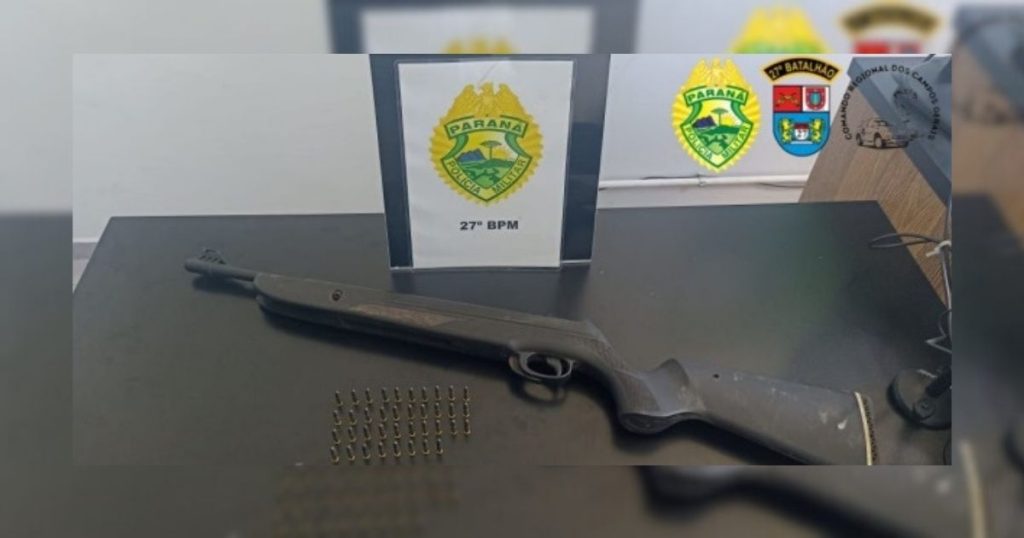 Antonio Olinto: abordagem da PM resulta em apreensão de arma e apuração de corte irregular de madeira