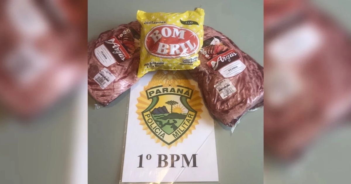 Furto de picanha e Bombril termina com suspeito detido e produtos recuperados em Palmeira