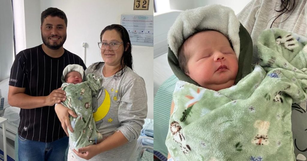 Ravi Lucca chega ao mundo e se torna o primeiro bebê de 2026 em São Mateus do Sul
